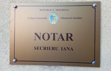 Notar Secrieru Iana — Notari